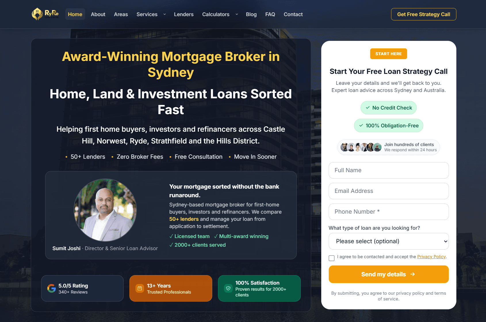 RyRo Loan Centre website